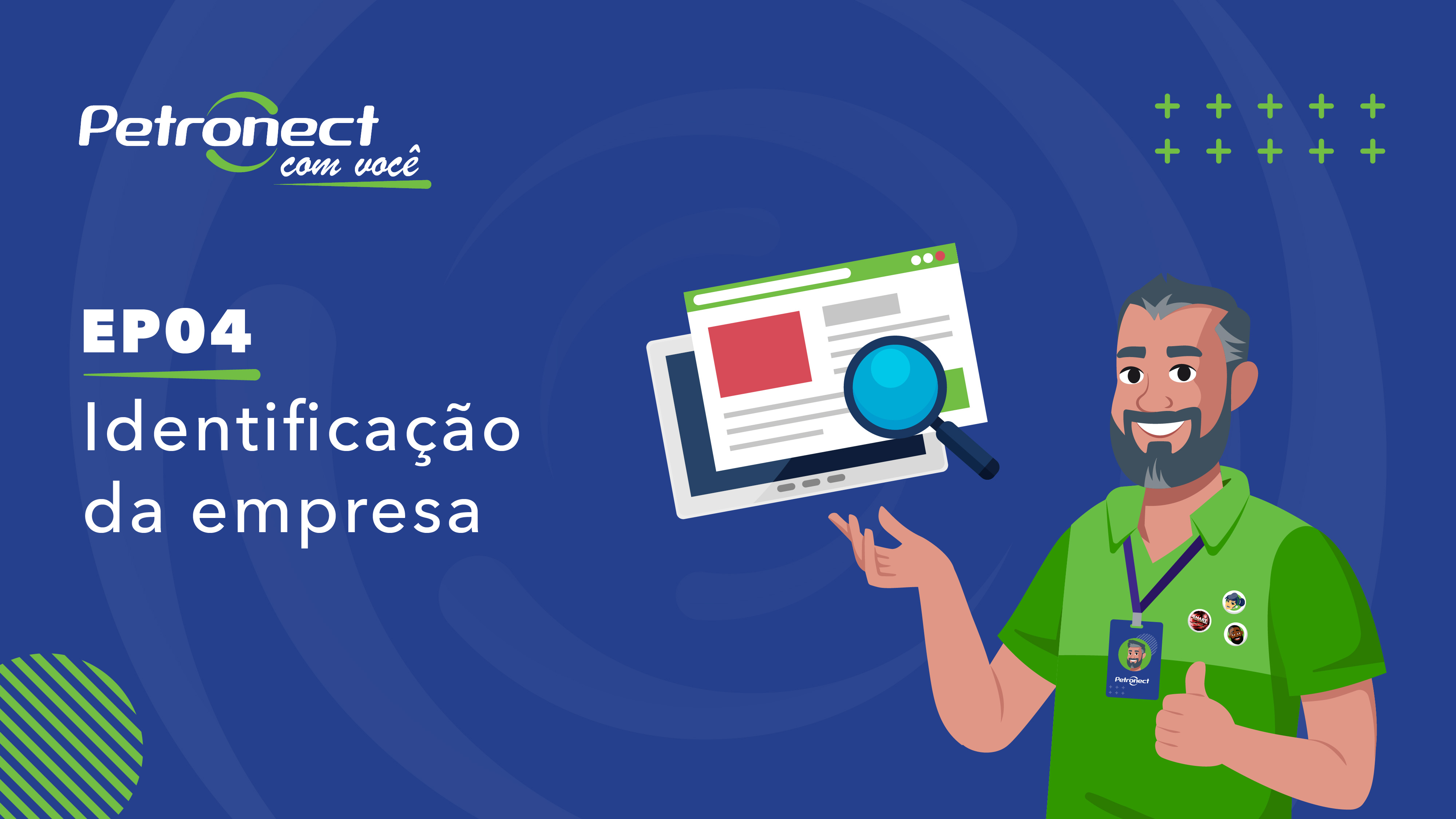 Identificação da empresa no Portal Petronect